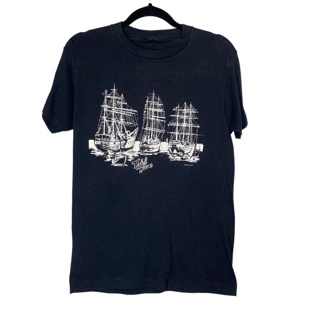 Vintage 80s Tidal Wave T Shirt